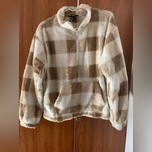 Fluffy beige/white/cream fleece